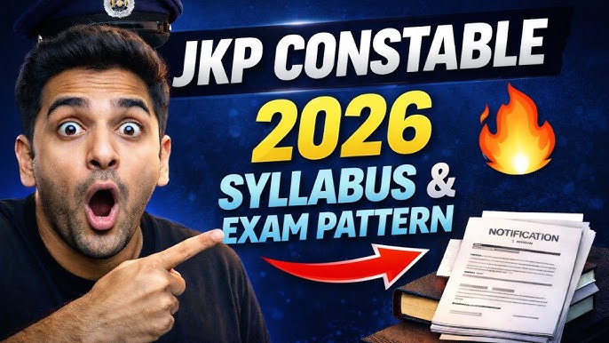 JK Constable Syllabus 2026, Official Notification & Download PDF Syllabus
